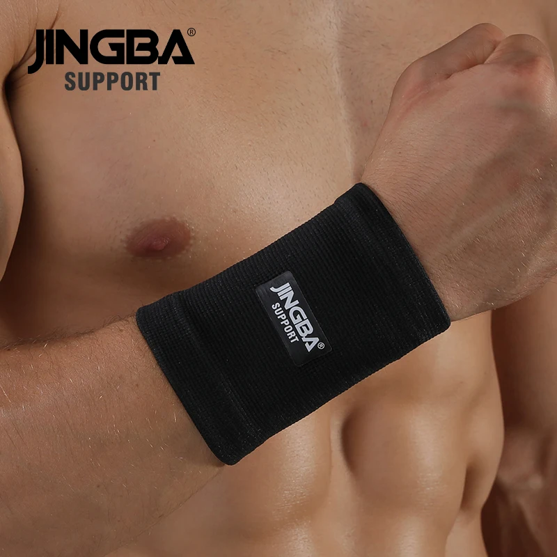 JINGBA SUPPORTO 1PCS nylon Elastico Wristband Supporto Per Il Fitness Supporto Per Polso Equipaggiamento Protettivo da polso uomini di fascia Tennis