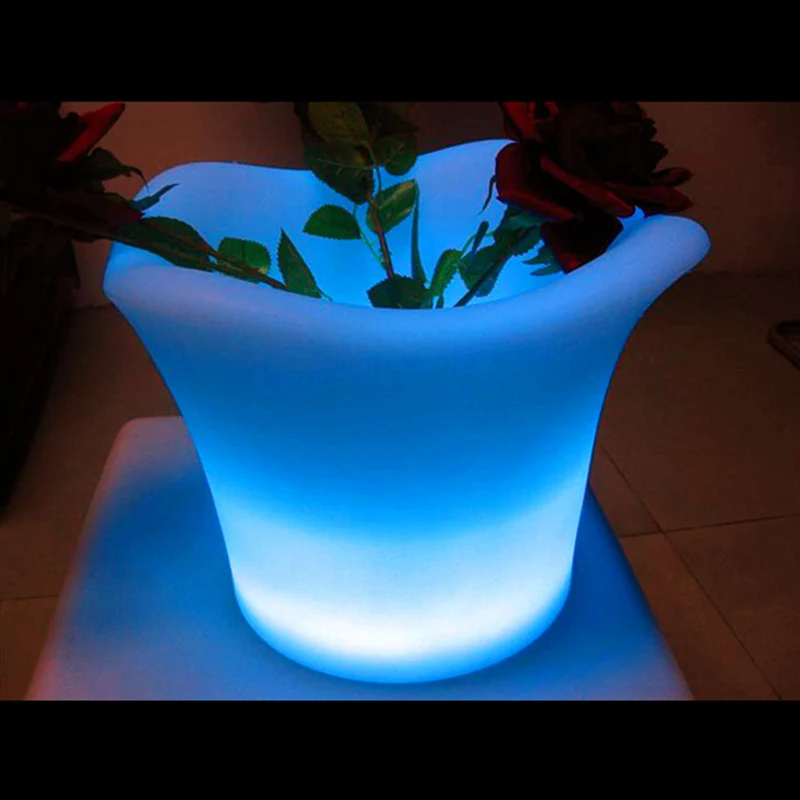 LED luminous bar furniture flower pot wine barrel colorful LED ice bucket floor lamp decoration landscape lighting furniture