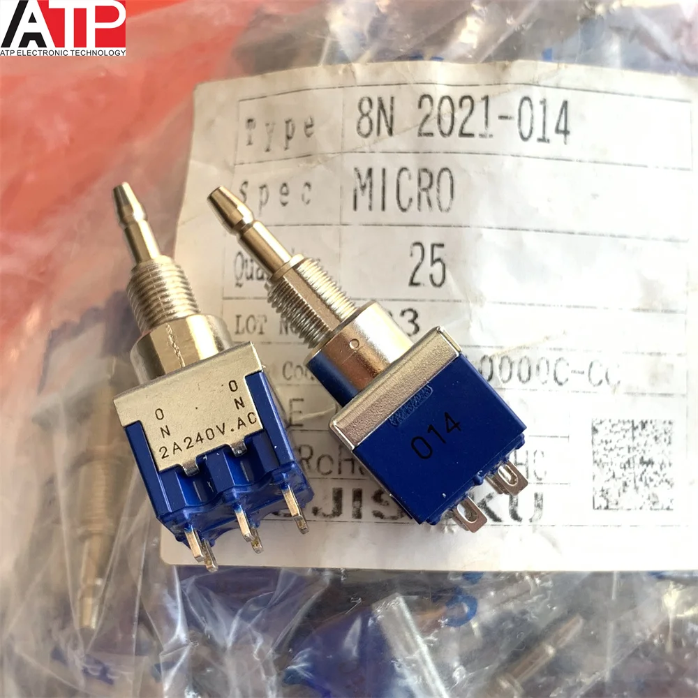 1PCS original imported spot 8N2021 button reset switch 2A240V.AC 6 foot switch, genuine welcome to consult and order.