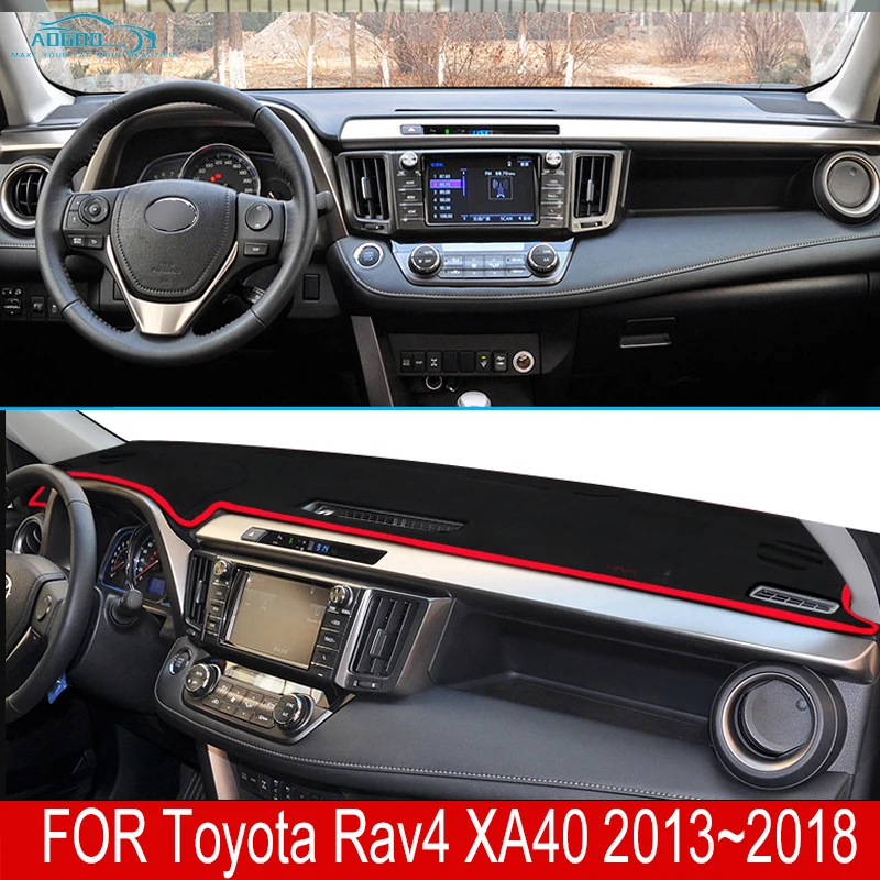 

Противоскользящий коврик для Toyota Rav4 XA40 2013 ~ 2018, коврик для приборной панели, солнцезащитный козырек, аксессуары для приборной панели 2014, 2015, 2016, 2017
