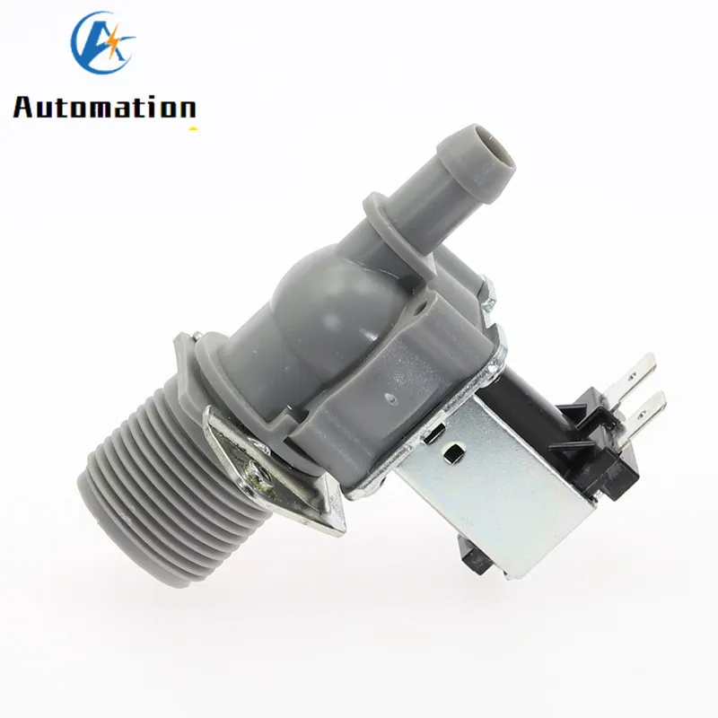 AC 220V DC 24V 12V Air Conditioning Solenoid Valve G3/4 Male Thread to 12mm Pipe Inlet Valve Plastic Solenoid Valve