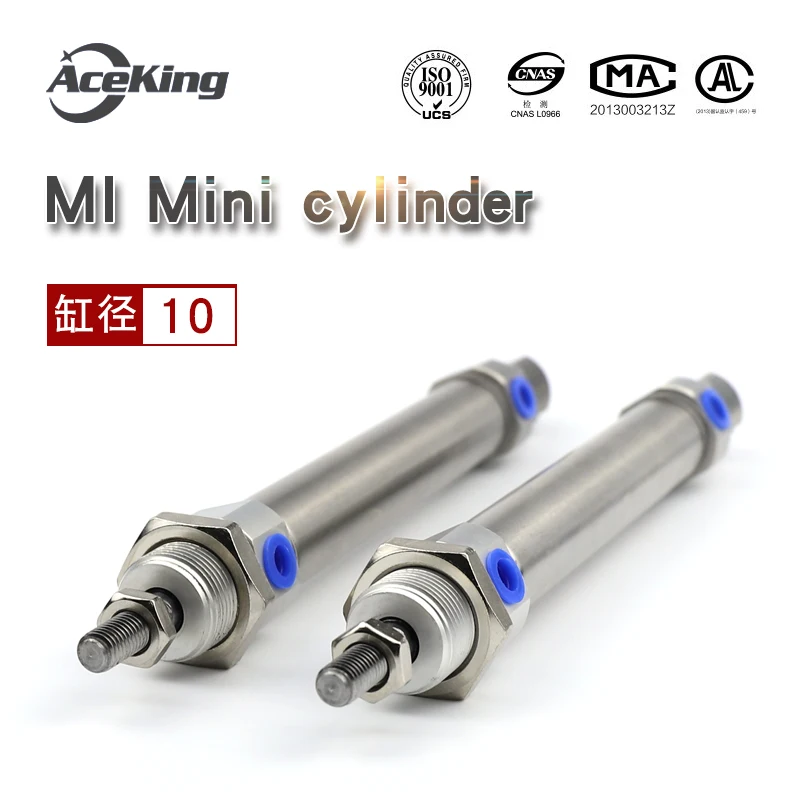 MI10× 25/50/75/100/125/150-sca-u-cm stainless steel mini cylinder MIC16 with buffer MI10-25SCA MI10-50SCA MI10-75SCA