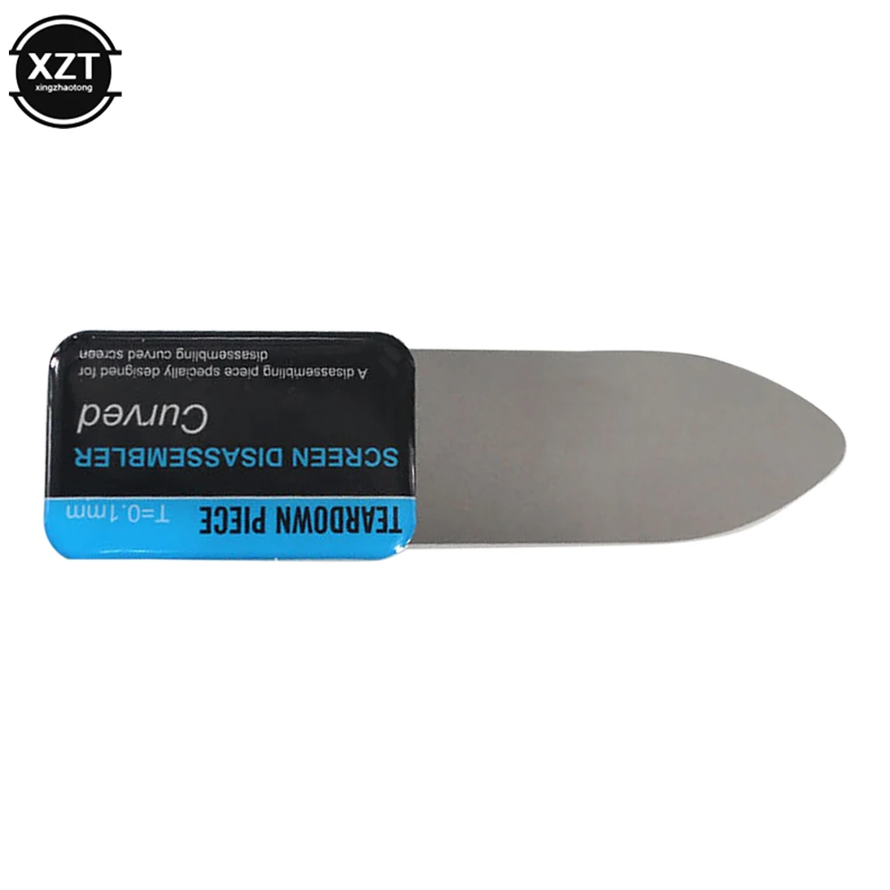 1 Piece Mobile Phone Curved LCD Screen Teardown Spudger Stainless Steel Metal Ultra-thin Smart Phone Pry Card Repair Tool