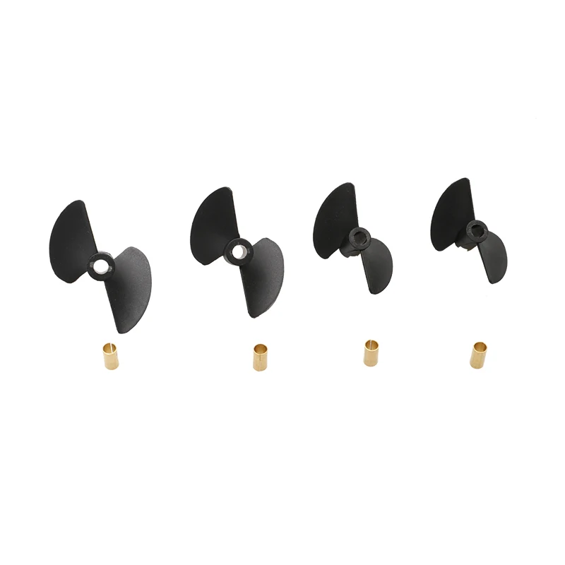 6PCS DIY RC Boats 2-blades Diameter 38/40/45/47mm Propeller Pitch 40mm Nylon Paddle Aperture 4mm Props with Copper Sleeve