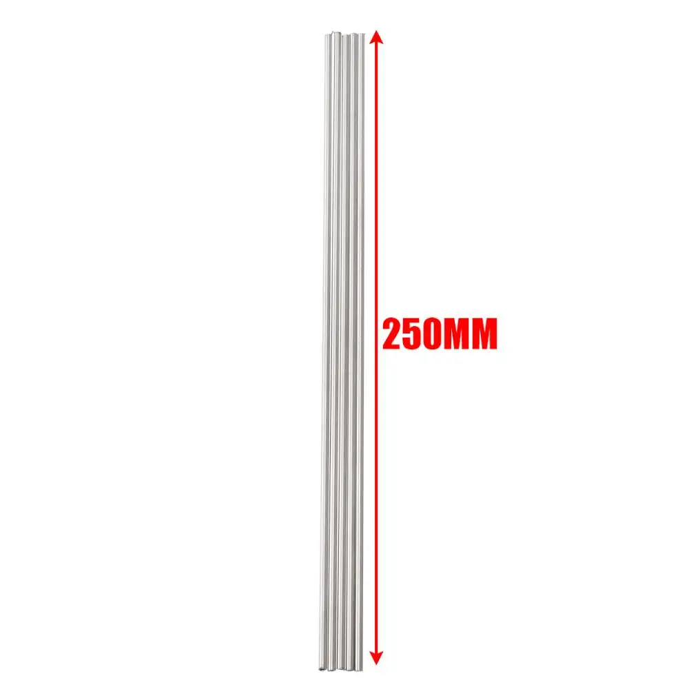 5pcs 304 스테인레스 스틸 모세관 튜브 Mayitr 실버 튜브 3mm OD 2mm ID 250mm 길이 산화 저항
