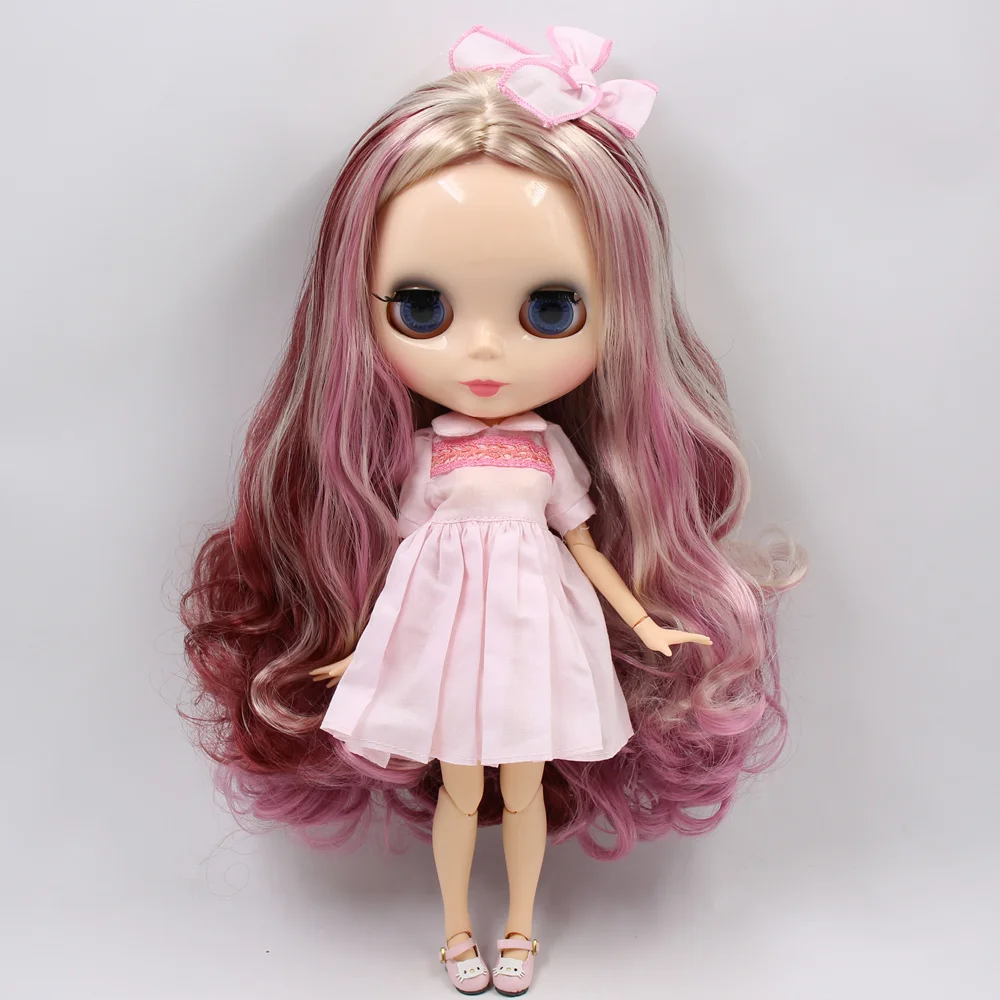 ICY DBS Blyth Doll Series No.BL1063/3139/12532 Blonde mix pink and purple hair with Natural skin Joint body Neo 1/6 BJD