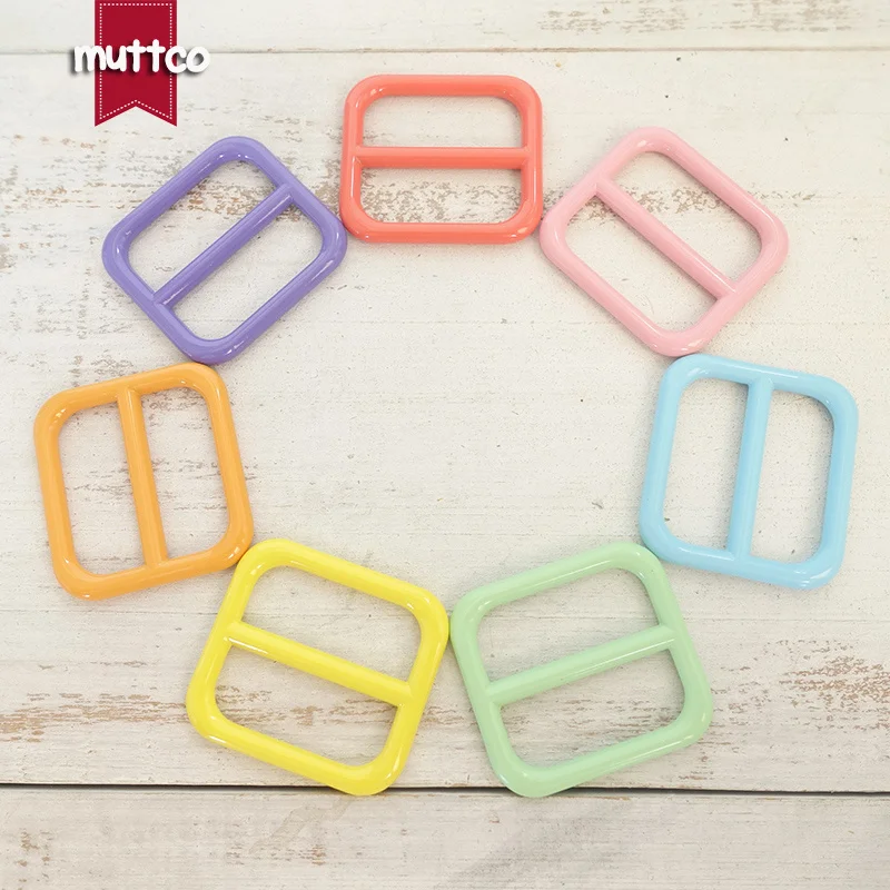 1pc Adjustable buckle Non-Welded 25mm webbing sewing zinc alloy metal crafts stoving varnish metal 7 colours