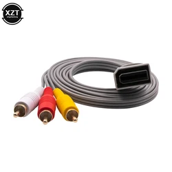 Nintendo Wii 컨트롤러 콘솔 용 1.8 m 3 RCA 케이블 오디오 비디오 AV 케이블 Nintend Wii Cord 용 복합 480p 금도금 3RCA