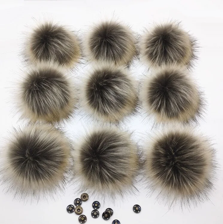 DIY Wholesale 50pcs/lot  Fluffy Faux Fur Pompom Shoes Keychain Hair Ball Knitted Beanies Cap HatFur Ball Artificial Fur Pom pom