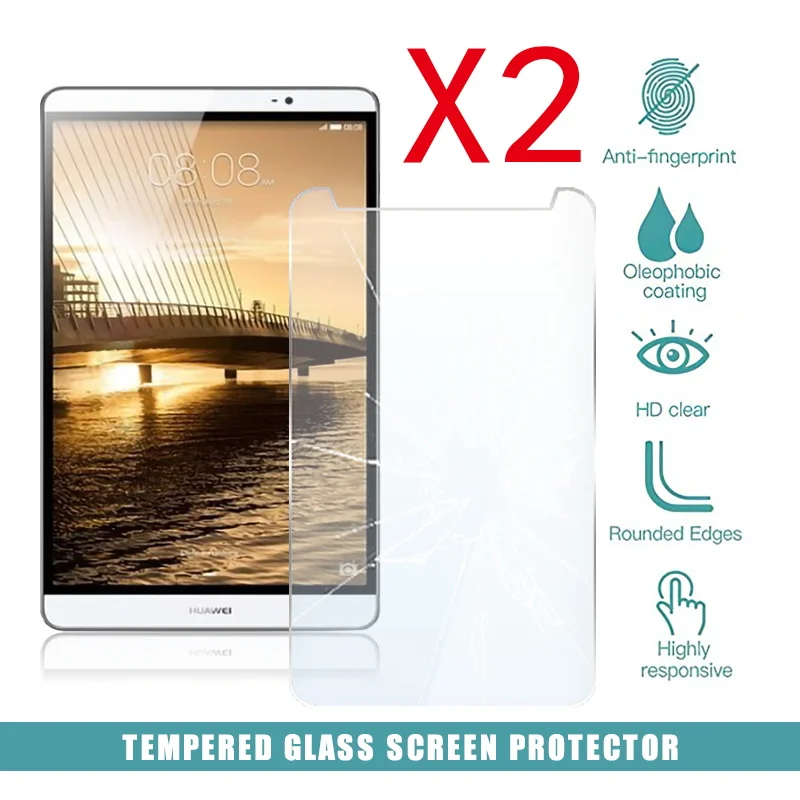 

2Pcs Tablet Tempered Glass Screen Protector Cover for Huawei MediaPad M2 7.0 HD Eye Protection Anti-Fingerprint Tempered Film