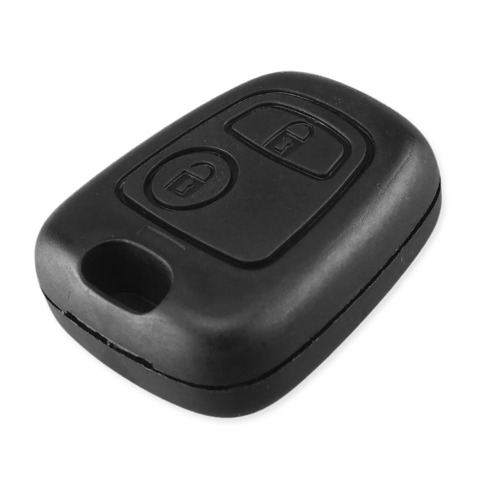 KEYYOU-carcasa de llave para coche, mando a distancia con 2 botones, para Peugeot 107, 207, 307, 407, 406, 806, Citroen C1, C2, C3, C4, C5, Picasso,