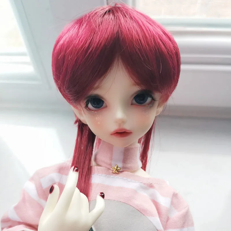 1/3 1/4 1/6 1/8 Bjd Wig High Temperature Straight Jellyfish Head Long Hair MSD SD Yosd For BJD Doll Wig