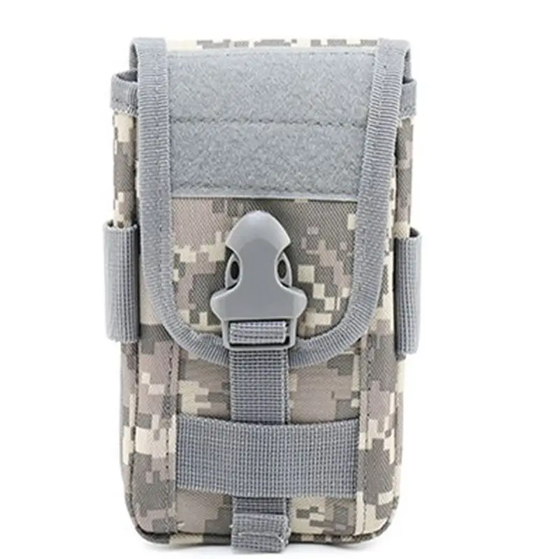 Tactical Double-layer Phone Pouch Bag Molle Mobile Phone Pouch Money Tools Bag Belt Military Hunting Molle Fanny Bag Waist Bag