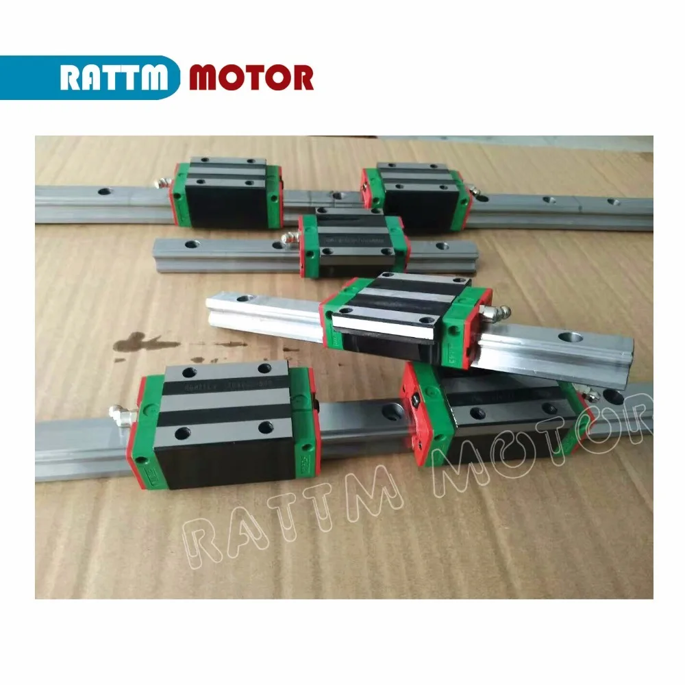 3sets Square Linear Rails kit L-400/700/1000mm & 3pcs Ballscrew 1605-400/700/1000mm with Nut & 3set BK/B12 & Coupling for CNC