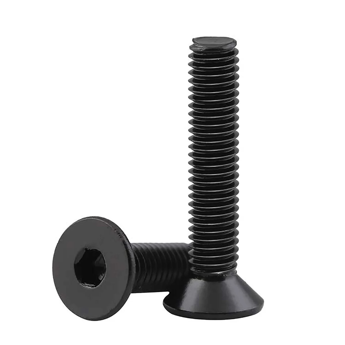 20 Buah/Lot M3 M4 M5 Hitam A2 304 Baut Countersunk Baja Tahan Karat Sekrup Soket Hex Kunci Allen DIN7991