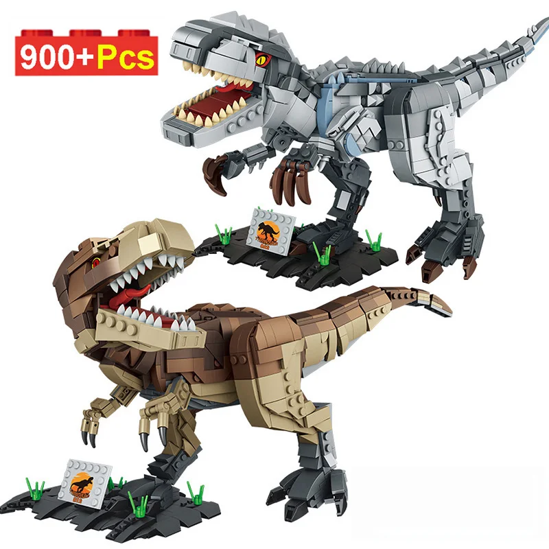 Jurassic Dinosaur World Park Tyrannosaurus T-Rex Model Building Blocks Simulation Dino Tyrannosaur Bricks Toys Childs Adult Gift