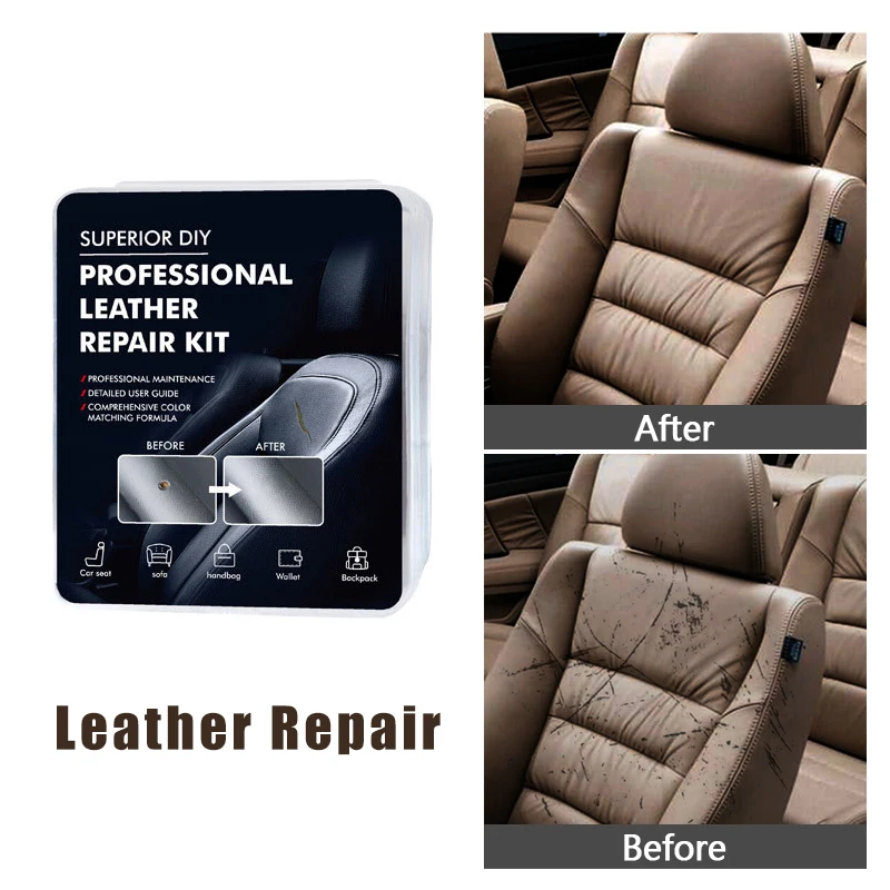 Leather Repair Kit Gel Car Seat Home Leather Complementary Repair Color Repair Refurbishing