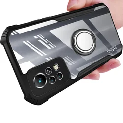 For Infinix Note 11 Case Cover For Infinix Note 11 S 11 Pro 10 HOT 11 HOT 11S Magnetic Car Holder Phone Case Transparent Bumper