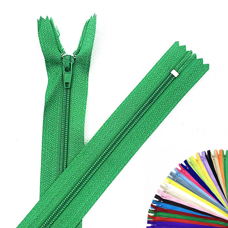 50Pcs 3# 15Cm (6 Inches) Closed Nylon Coil Zipper Tailor Sewing Process Are Available Zippers Bulk  (20 Colors)