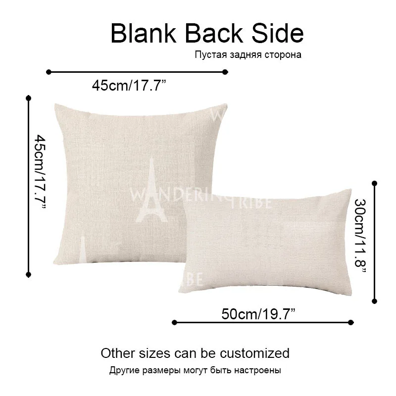 Wandering Tribe New Cartoon Lovely Cat Black Decorative Cushion Cover Throw Pillowcase Linen Fabric Home Decor Sofa Bed Kissen