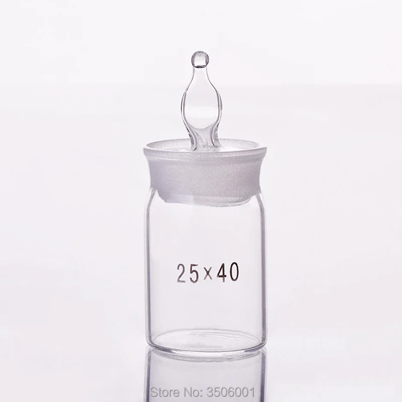 

5pcs Weighing bottle,Tall form,O.D. 25mm,Height 40mm,Sealed glass bottle,Storage bottle