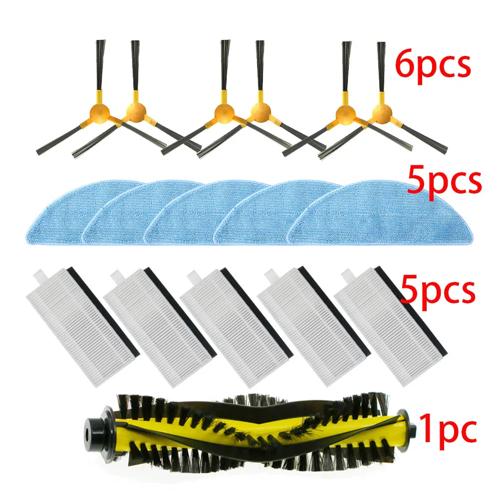 Für Mamibot Exvac660 Roboter Staubsauger zubehör Ersatz Kit Seite pinsel + Filter + Mopp + Roller Pinsel