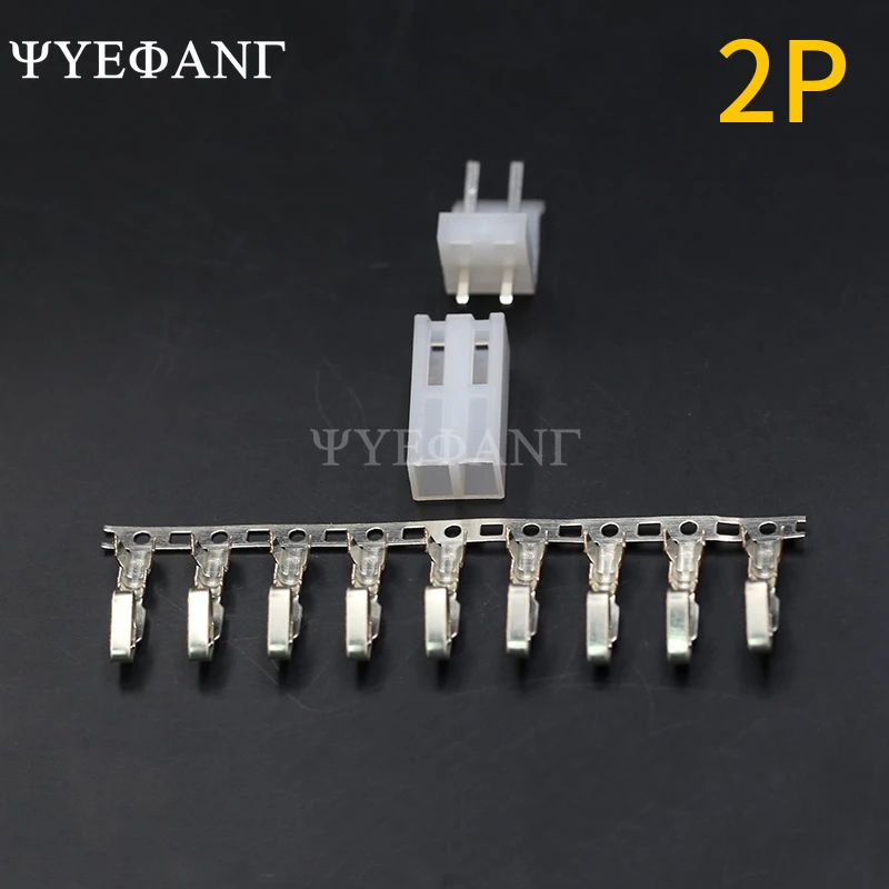 10set/lot CH3.96 3.96 mm CH3.96 - 2/3/4/5/6/7/8P Straight Pin connector 20pcs Male + 20pcs Female + terminal 3.96mm