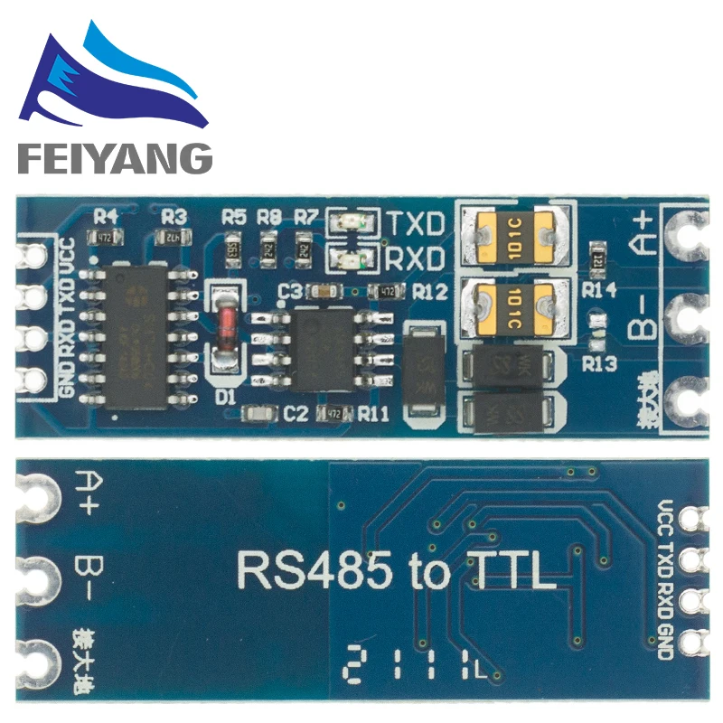 TTL mengubah modul RS485 485 ke seri UART level konversi bersama perangkat keras kontrol aliran otomatis
