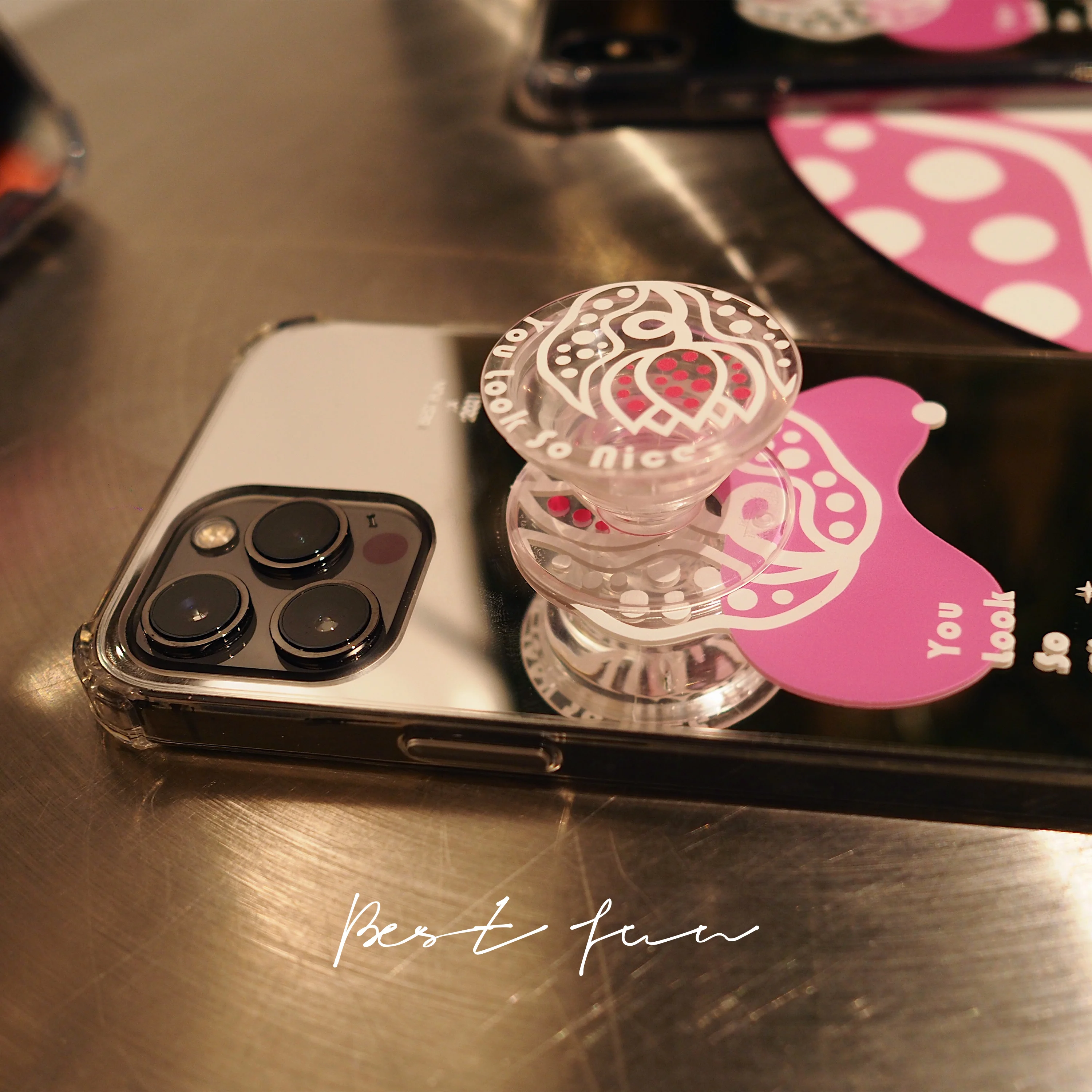 Suporte do dedo do telefone universal yayoi kusama flores aperto para iphone samsung xiaomi móvel ajustável suporte de expansão