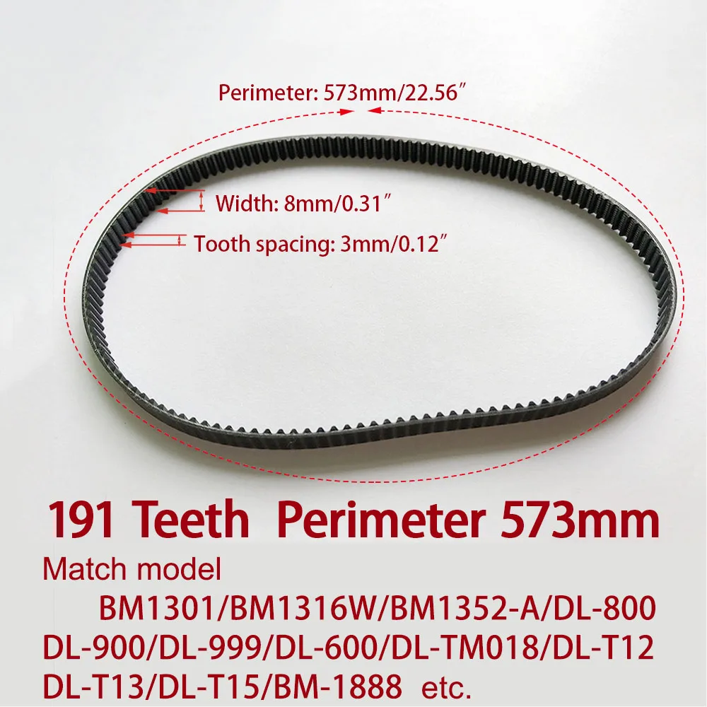 191 Teeth Breadmaker Conveyor Belts bread machine belts Bread Maker Parts 191Teeth Perimeter 573mm Kitchen Appliance accessories