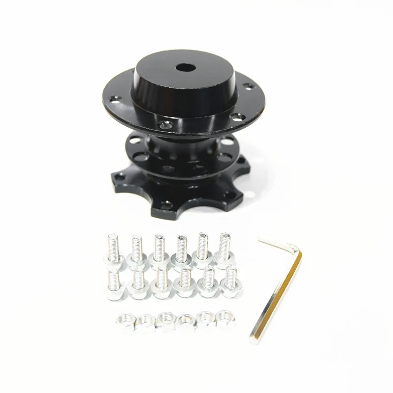 SPSLD Universal Steering Wheel Quick Release Hub Boss Kit Wheel Hub Adapter For 6 hole Steering Wheel Hub