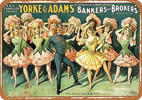 12 x 16 Metal Sign - Bankers Brokers Musical Comedy - Retro Wall Decor Home Decor