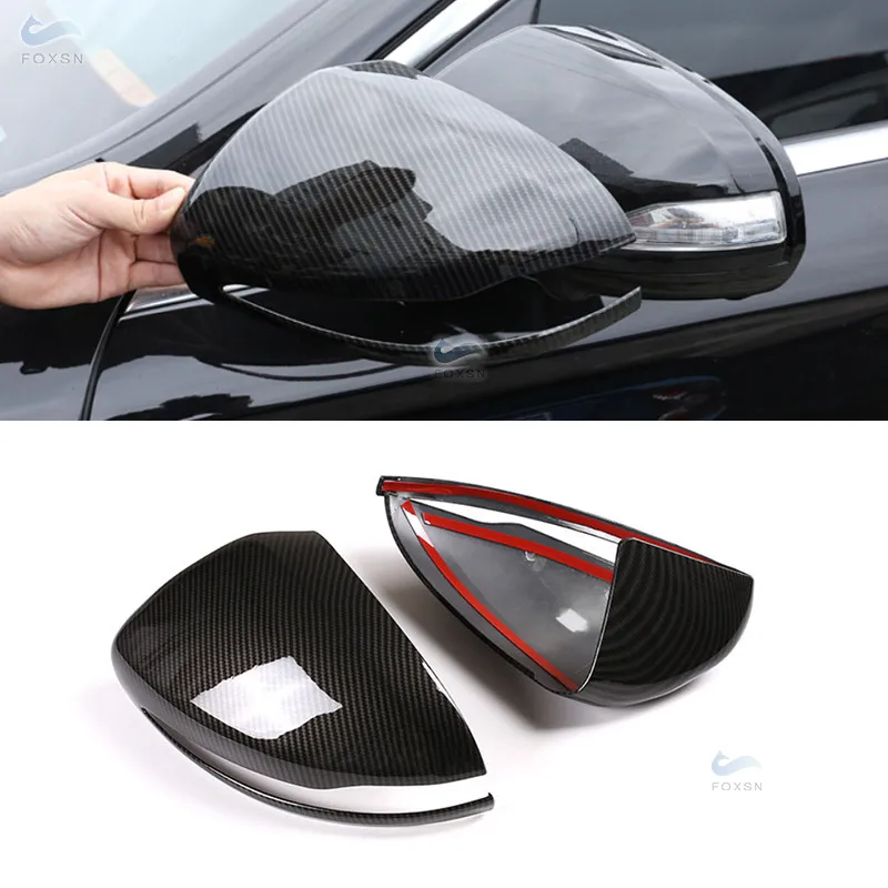 

For Mercedes Benz C E G S GLC Class W205 W213 W222 C217 X205 ABS Carbon Texture Side Rearview Mirror Cap Protective Cover Trim