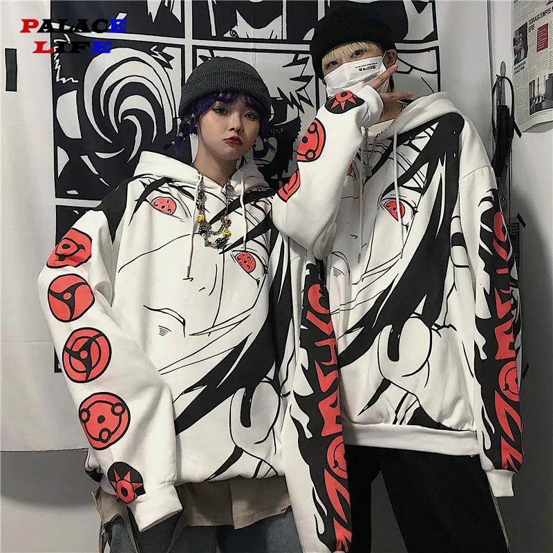 2021 Anime Couples Hoodies Streetwear Autumn Casual Loose New-Fashion Style Streetwear Sweatshirt Brand Tops Plus size 5XL