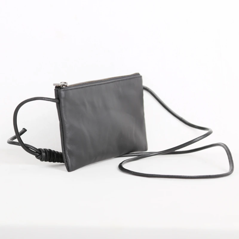 Mini Satchels Genuine Leather Luxury Handmade Small Messenger Shoulder Pack Cowhide Casual Travel Crossbody Cell Phone Bag