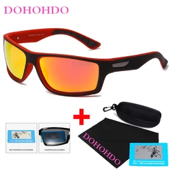 DOHOHDO New Luxury Polarized Sunglasses Men Car Driving Anti-Glare Sun Glasses For Male Colorful Film Series UV400 Gafas De Sol