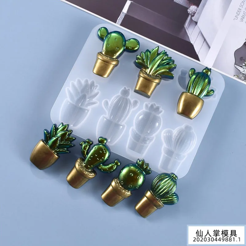 Transparent Silicone Mould Dried Flower Resin Decorative Craft DIY Cactus Mold epoxy resin molds for jewelry