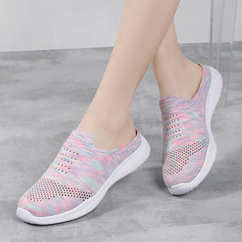 

Tenis Feminino Woman Tennis Shoes Fashion Slip on Gym Tenis Female Sneakers Light Breathable Flats Outdoor Walking Trainers Shoe