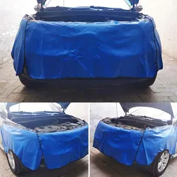 3 Pcs car repair fender protective pad, magnetic fender cover, foldable protector, mechanical work pad, suitable for all cars