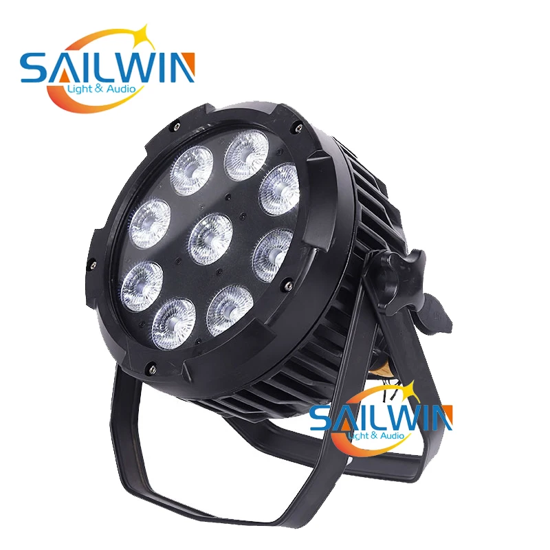 9X18W 6in1 RGBAW UV APP Mobile Wateproof Battery Opearted WIFI LED Par Light DMX Stage Lighting For Outdoor Event Party Club