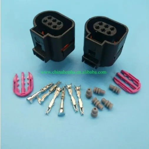 

5/10/20/50/100 pcs 6Pin PLUG 1J0973713 CONNECTOR case 000979132E Wiper Washer Fluid Pump Pigtail Wiring Plug Connector