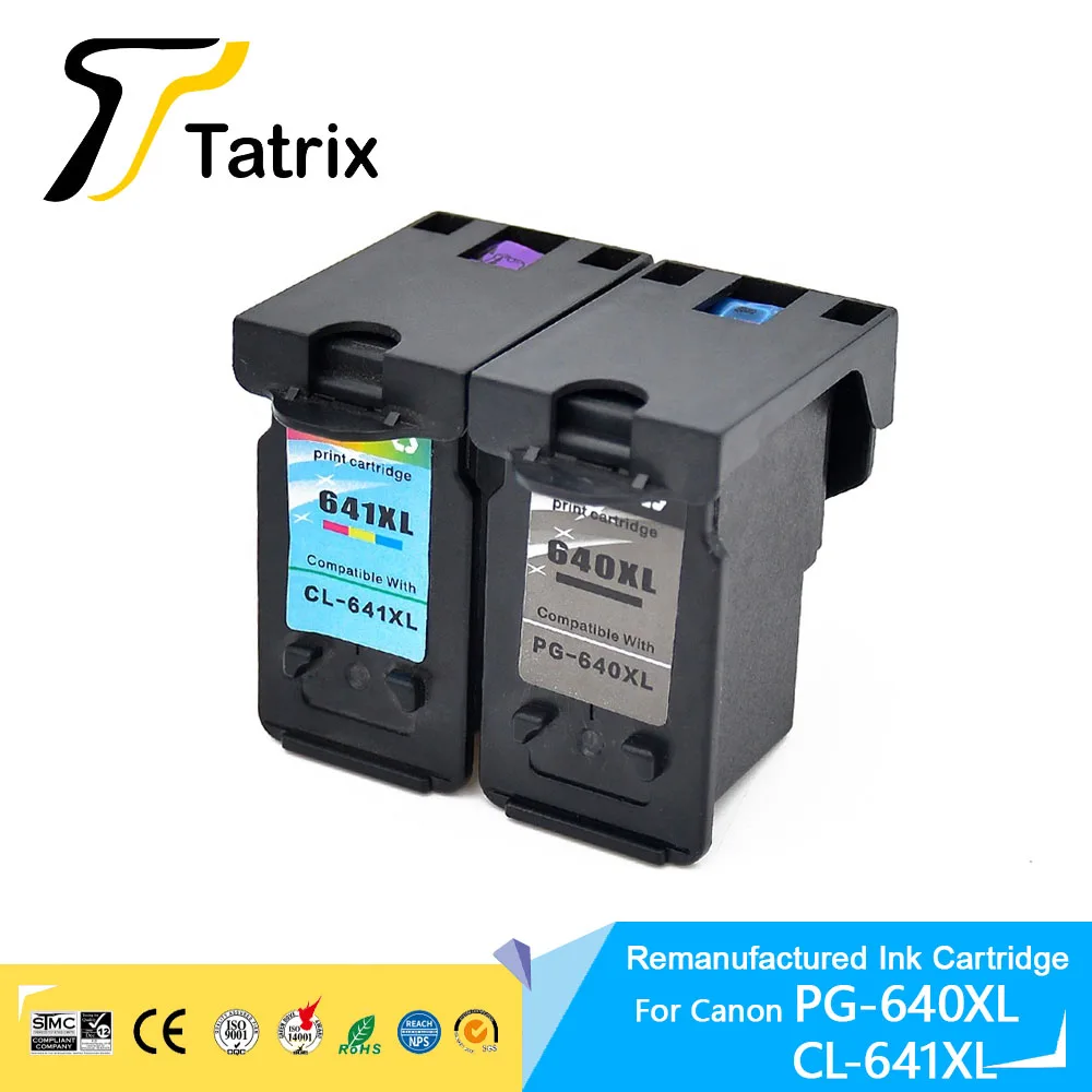 

Tatrix PG640XL PG-640 CL641XL CL-641 Remanufactured Ink Cartridge for Canon Pixma MG2160/MG3160/MG4160/MX376/MX436/MX516 Printer