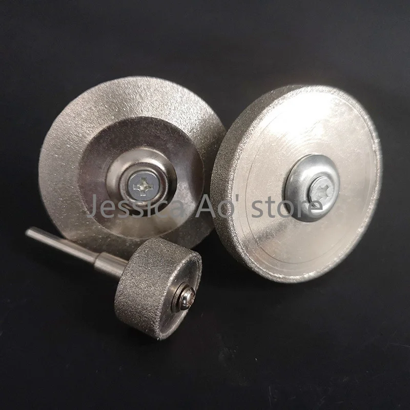 ダイヤモンド研削ホイール,20〜45mm,6mmシャンク,フラットヘッド,電動サンディングツール用,3個