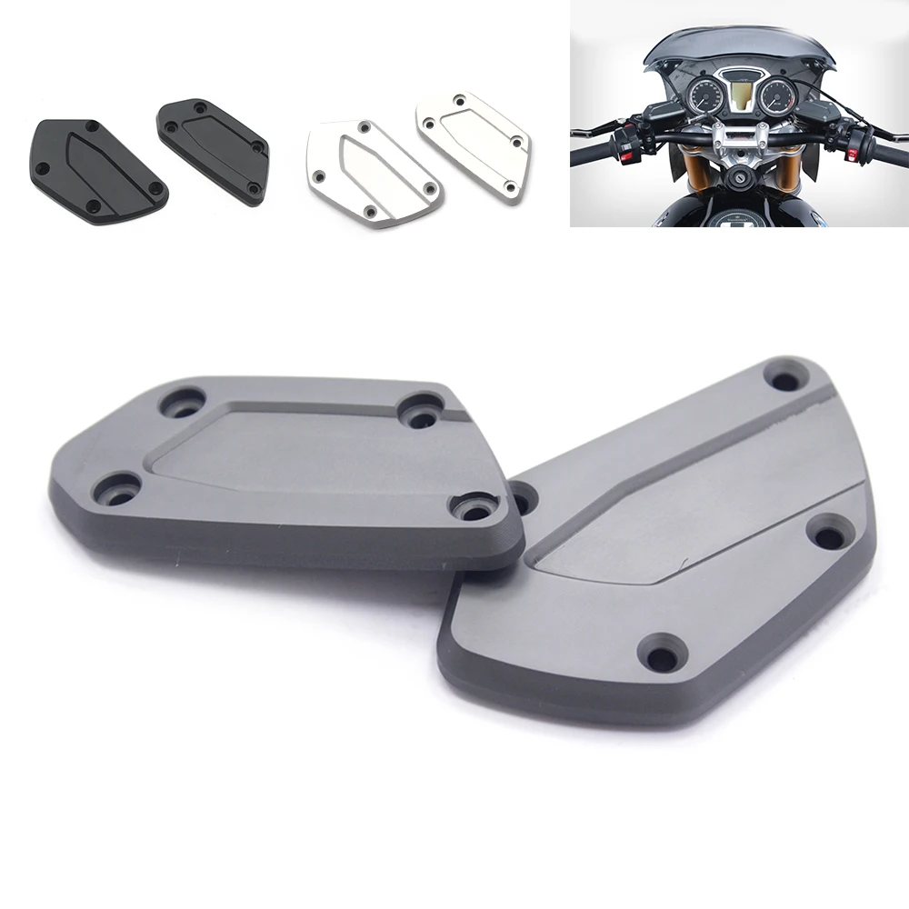 

Brake Clutch Fluid Reservoir Cover Cap 2 X For BMW K 1600 B Grand America R 1250 GS Adventure R RS RT R-NineT Motorcycle