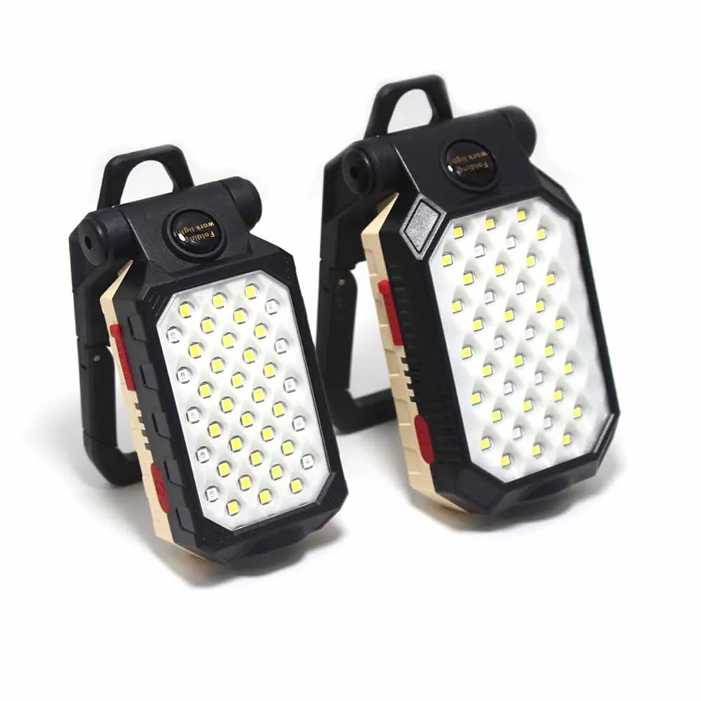 Portable Fishing COB Light Waterproof Rechargeable LED Work Light Built-in Battery Car Repairing Magnet Inspection Lamp