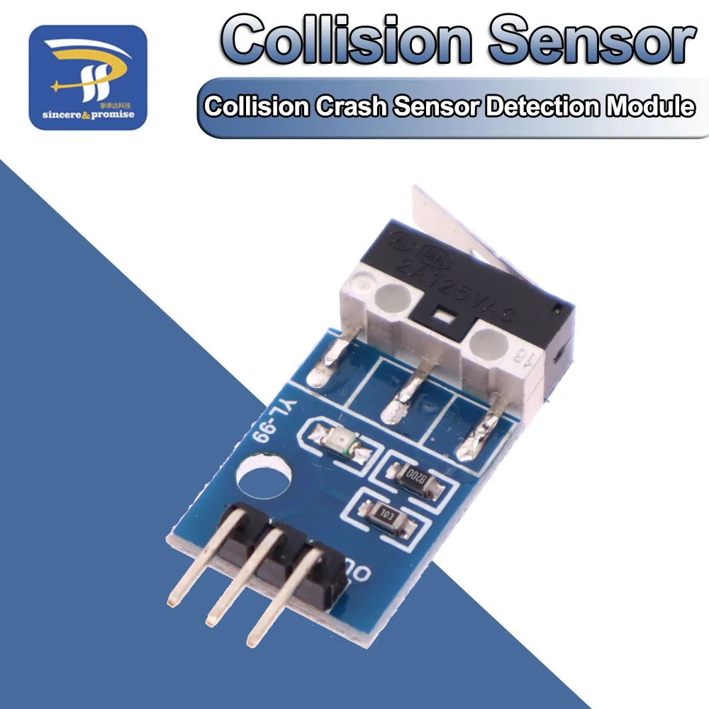 Samochód helikopter zderzeniowy czujnik kolizji moduł przełączający Model robota dla Arduino 3V-12V moduł zasilania