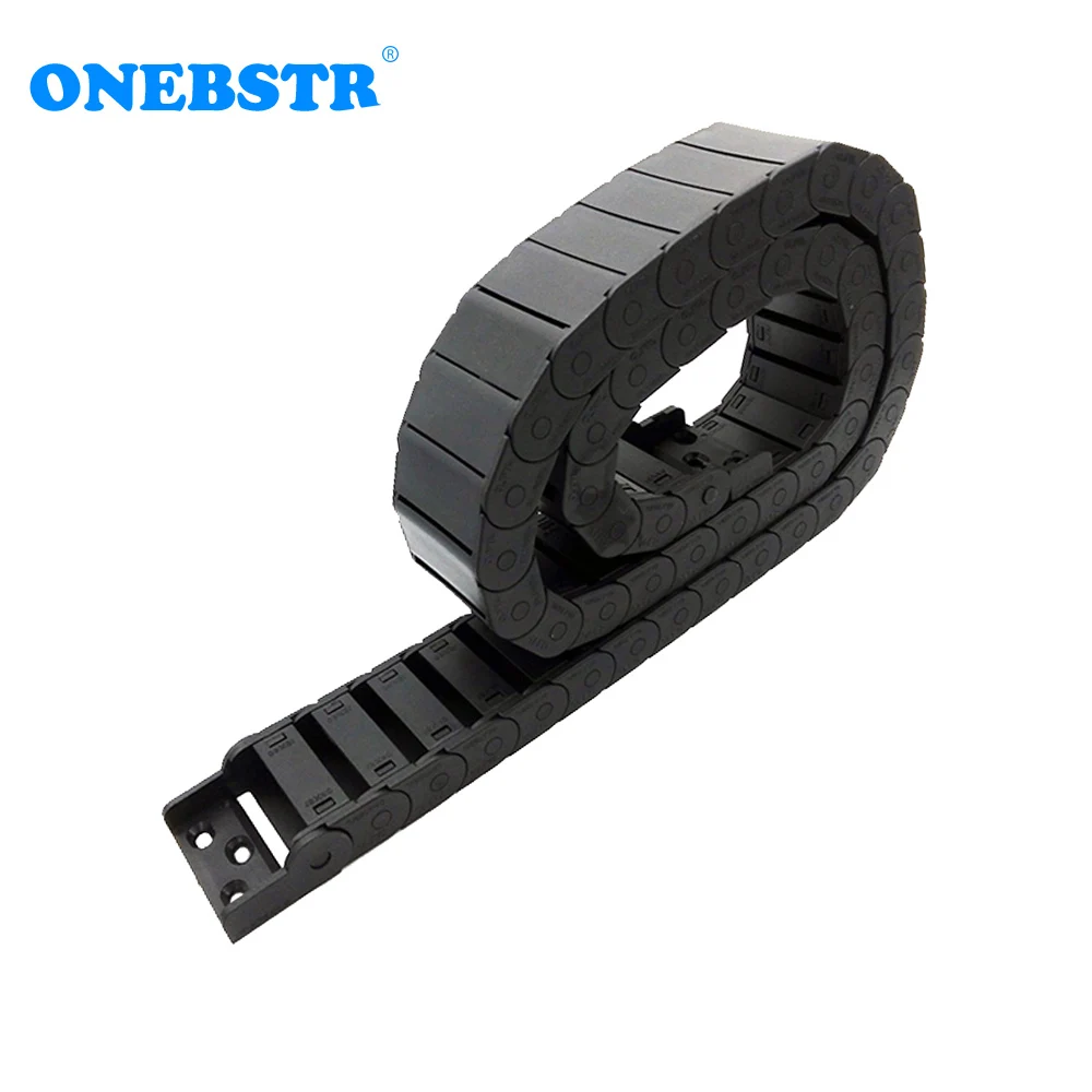 

JFLO 1 Meter 15x40mm Towline Wire Carrier Cable Drag Chain Semi Closed Inside Opening Type With End Connectors Free Shipping