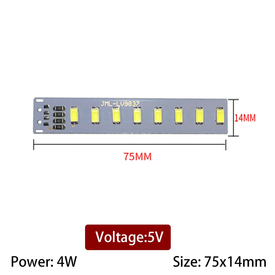 Imagem -04 - Placa de Luz de Led Universal Fonte de Luz de Led 5v 1w 2w 3w 5w 10w 12w sem Fonte de Alimentação para Conduzir Usb para Lâmpada de Mesa Faça Você Mesmo com 10 Peças