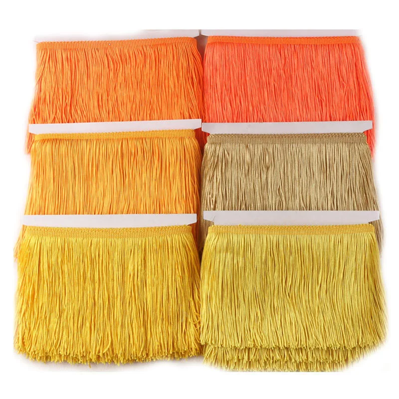 9Yards/lot Satin Tassel Lace for Latin Dance Dress Fashion Fringe for Sewing Curtain