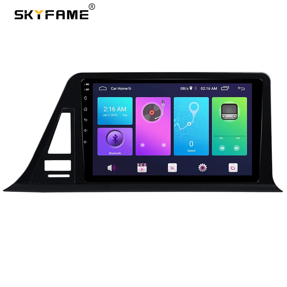 SKYFAcloser-Adaptateur de Fascia de cadre de voiture, décodeur de boîte Canbus, kit de panneau de montage de tableau de bord Radio Android pour Toyota Chr C-HR
